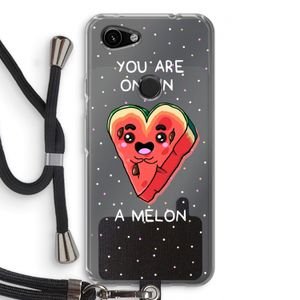 One In A Melon: Pixel 3a Transparant Hoesje met koord
