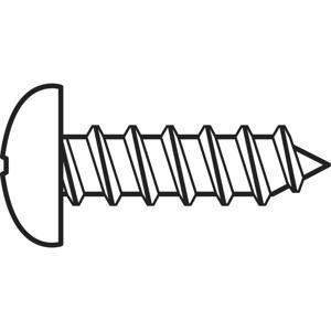 TOOLCRAFT 827358 Lenskop-plaatschroeven 2.2 mm 9.5 mm Kruiskop Phillips DIN 7981-C Staal Verzinkt 100 stuk(s)