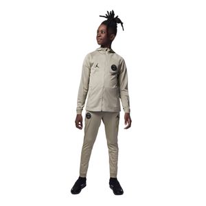 Nike Paris Saint-Germain X Jordan Strike Trainingspak Full-Zip Hooded 2023-2024 Kids Beige Zwart