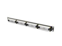 Lanberg patch panel 24 port 1U Cat.5e UTP Black PPU5-1024-B