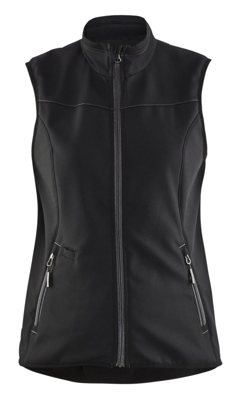 Blåkläder Dames softshell bodywarmer 38512516 | Zwart/Donkergrijs | Maat L - 7330509647820