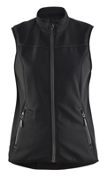 Blåkläder Dames softshell bodywarmer 38512516 | Zwart/Donkergrijs | Maat 3XL - 7330509647813