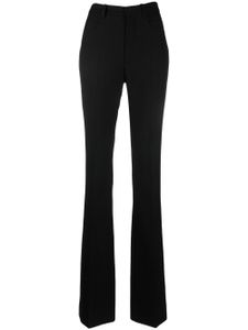 Saint Laurent pantalon évasé à taille haute - Noir