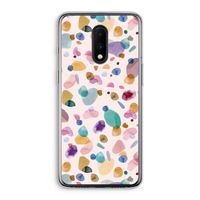 Terrazzo Memphis Pink: OnePlus 7 Transparant Hoesje