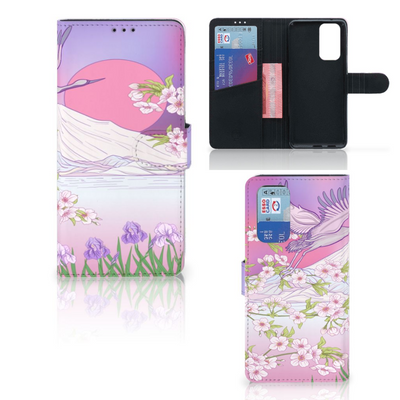 OnePlus 9 Pro Telefoonhoesje met Pasjes Bird Flying OnePlus 9 Pro Telefoonhoesje met Pasjes Bird Flying