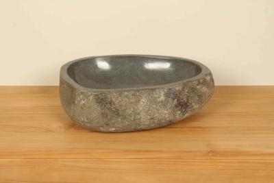 Flussstein Waschbecken RM030358, 49x36x15 cm