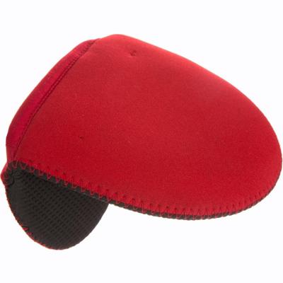 Neopreen ovenwant - ovenhandschoen - zwart/rood - 13,5 x 11 cm - Pannenlap - Keukenhandschoen