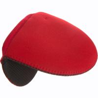 Neopreen ovenwant - ovenhandschoen - zwart/rood - 13,5 x 11 cm - Pannenlap - Keukenhandschoen