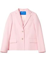 Nina Ricci blazer en laine à simple boutonnage - Rose