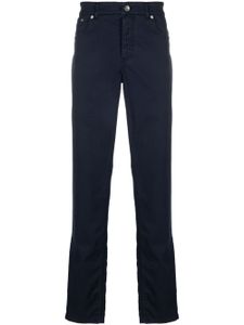 Brunello Cucinelli jean slim à taille basse - Bleu