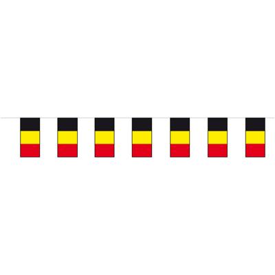Slinger Belgie - 4 meter - papier - brandvertragend - Belgische vlag - feestartikelen