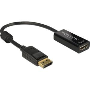 DeLOCK 62609 video kabel adapter 0,2 m DisplayPort HDMI Zwart