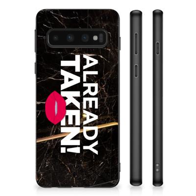 Samsung Galaxy S10 Hoesje met Quotes Already Taken Black