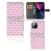 Apple iPhone 13 Portemonnee Hoesje Flowers Pink DTMP