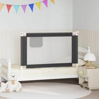 VidaXL Bedhekje peuter 120x25 cm stof donkergrijs