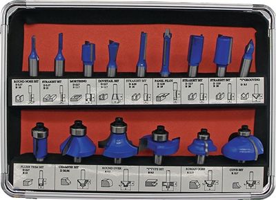 Fisch-Tools HM-bovenfreescassette | 15-delig schacht-d. 8 mm | HM | 1 stuk - 973CT15A - 973CT15A