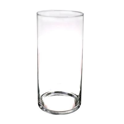 Bloemenvaas basic - glas - H60 x D19 cm - Transparant - Vazen/vaas - Boeketvaas