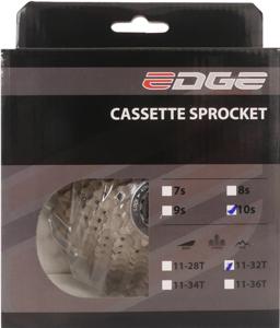 Edge Cassette 10 speed CS-M6010 11-32T zilver