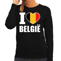 I love Belgie sweater / trui zwart voor dames