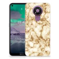 Nokia 3.4 | TPU | Siliconen hoesje | Marmer Goud