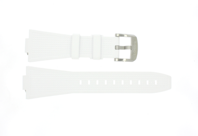 Horlogeband Tissot T603048463 Rubber Wit 12mm