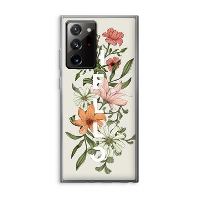 Hello bloemen: Samsung Galaxy Note 20 Ultra / Note 20 Ultra 5G Transparant Hoesje