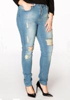 Yoek Destroyed jeans DENIM | Indigo | Maat 48