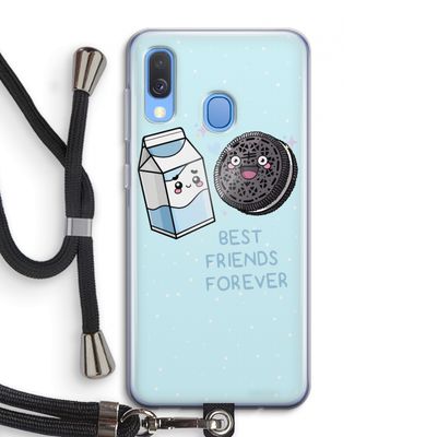Best Friend Forever: Samsung Galaxy A40 Transparant Hoesje met koord