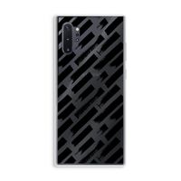 Zwarte vegen: Samsung Galaxy Note 10 Plus Transparant Hoesje