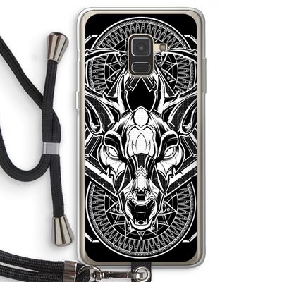 Oh Deer: Samsung Galaxy A8 (2018) Transparant Hoesje met koord