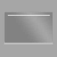 Spiegel 100 cm Aluminium Met Led Verlichting En Schakelaar Aqua Royal