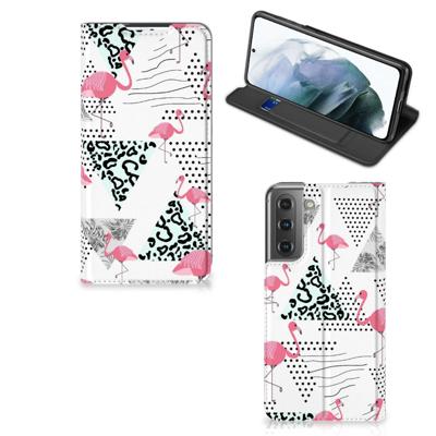 Samsung Galaxy S21 FE | Hoesje maken | Flamingo Triangle