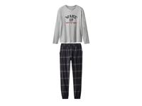 esmara Dames pyjama (Grijs/donkerblauw, M (40/42))