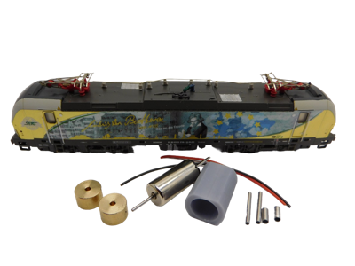 micromotor NH007F motor ombouwset voor Hobbytrain Vectron, BR 191, BR 192, BR 193, BR 247, u.a.