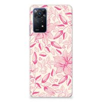 Xiaomi Redmi Note 11 Pro 5G TPU Case Pink Flowers - thumbnail