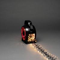 Konstsmide 3842-100 Lichtketting Buiten Energielabel: E (A - G) werkt op het lichtnet Aantal lampen 200 LED Warmwit Verlichte lengte: 4.38 m Haspel