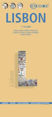 Stadsplattegrond Lissabon - Lisbon | Borch Stadsplattegrond Lissabon - Lisbon | Borch
