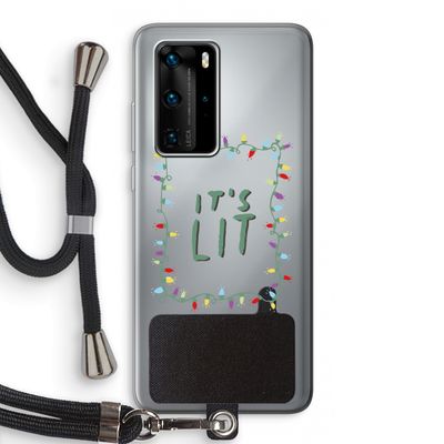 It's Lit: Huawei P40 Pro Transparant Hoesje met koord