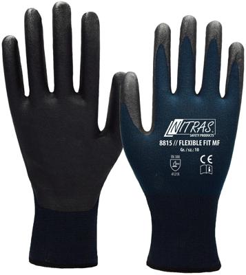 NITRAS SAFETY Nitras fijn gebreide handschoen "flexible fit mf"