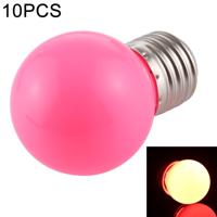 10 stuks 2W E27 2835 SMD Home Decoratie LED gloeilampen DC 12V (roze licht)