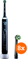 Oral-B Genius X Zwart + CrossAction opzetborstels (8 stuks)