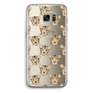 Tijger: Samsung Galaxy S7 Edge Transparant Hoesje