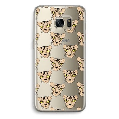 Tijger: Samsung Galaxy S7 Edge Transparant Hoesje