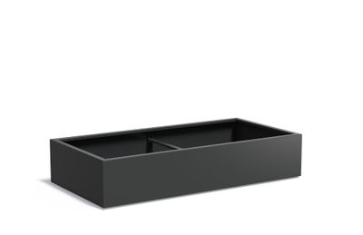 Aluminium plantenbak CARREZ 200x100x40cm.