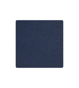 LIND DNA - Glass Mat Square - Onderzetter 10cm Hippo Navy Blue