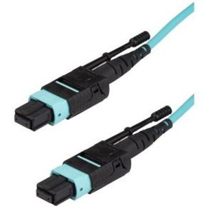 StarTech.com MPO12PL1M Glasvezel kabel 1 m OM3 MPO/MTP Aqua