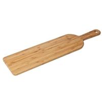 Serveerplank/snijplank - van hout - rechthoekig - 60 x 14 cm - borrelplank - hapjesplank