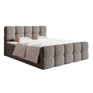 NADUVI Collection Chloe Boxspring met Opbergvak 180 x 200 cm - Bouclé - Grijs