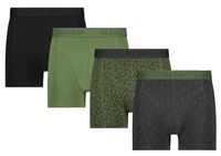 Ten Cate Boxershorts Basic groen print 4-pack