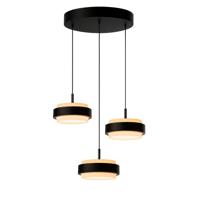 Freelight Hanglamp Puleggia 3 lichts Ø 33 cm comfortlift zwart